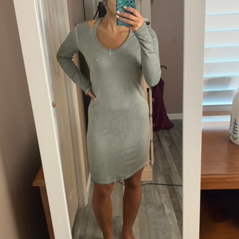 Grey Rustic Dress - Picture 4 of 4